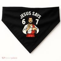 Jesus Says 6-7 USA-Made Doggie Bandana thumb 0