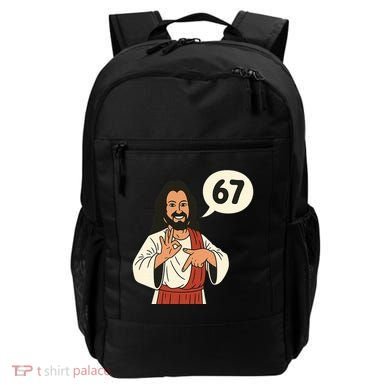 Jesus Says 67 Funny 6-7 Meme Backpack