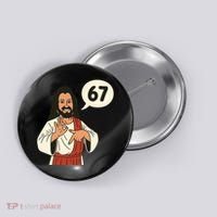 Jesus Says 67 Funny 6-7 Meme Button thumb 0