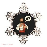 Jesus Says 67 Funny 6-7 Meme Ornament thumb 0