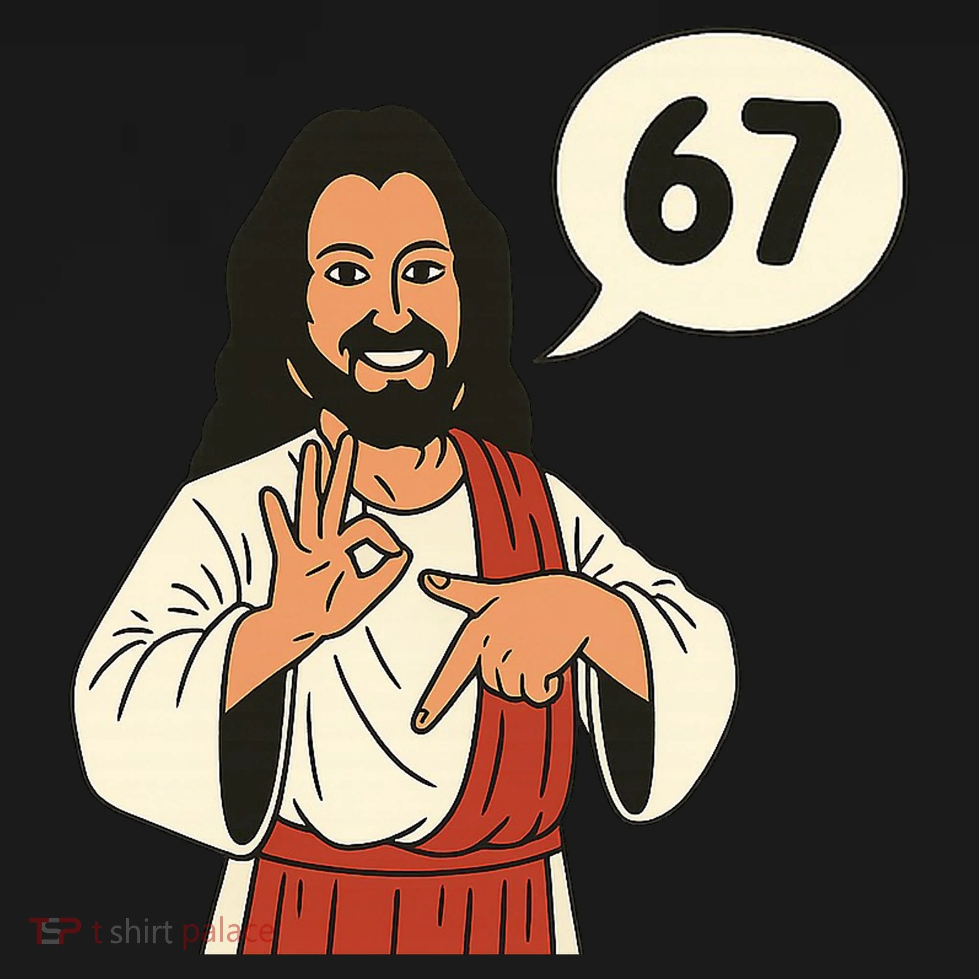 Jesus Says 67 Funny 6-7 Meme Tank Top