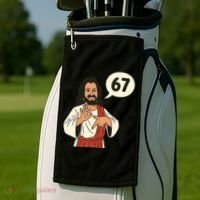 Jesus Says 67 Funny 6-7 Meme Golf Towel thumb 2