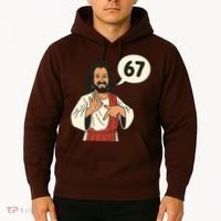 Jesus Says 67 Funny 6-7 Meme Hoodie thumb 2
