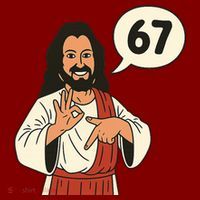 Jesus Says 67 Funny 6-7 Meme Hoodie thumb 7