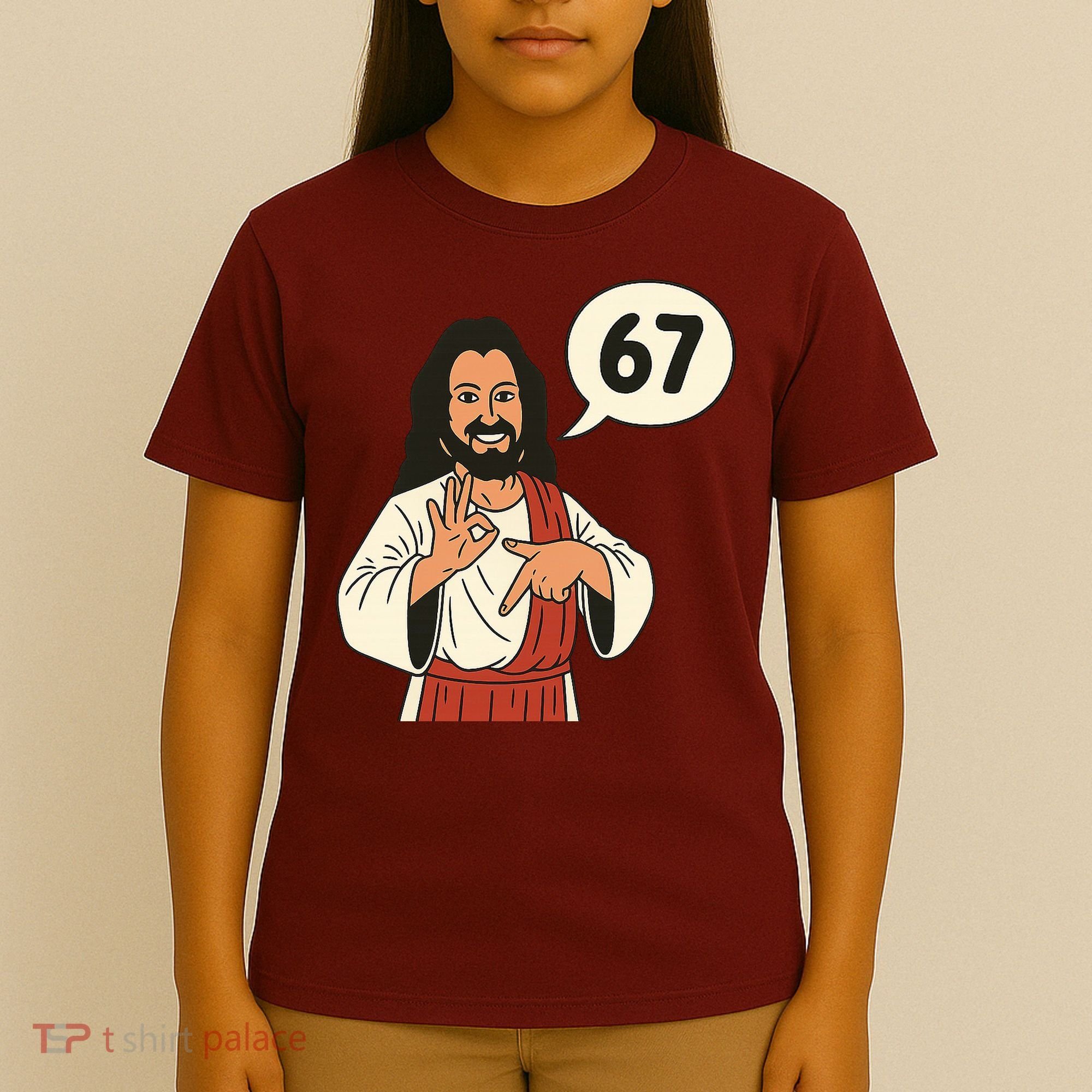 Jesus Says 67 Funny 6-7 Meme T-Shirt
