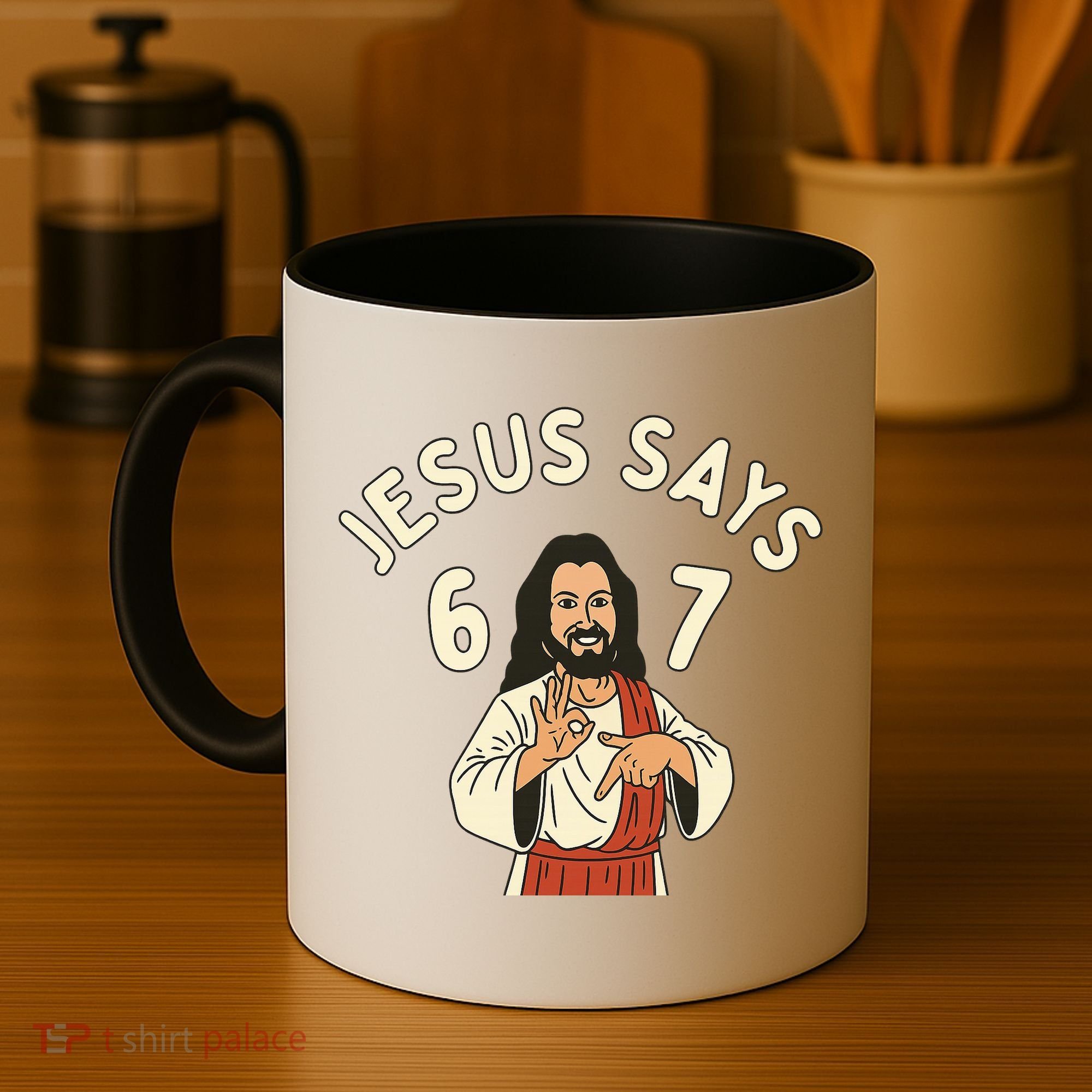 Jesus Says 6-7 Meme Coffee Mug