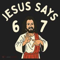 Jesus Says 6-7 Meme Beanie thumb 2