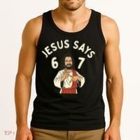 Jesus Says 6-7 Meme Tank Top thumb 3