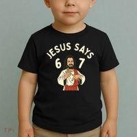 Jesus Says 6-7 Meme Toddler T-Shirt thumb 2