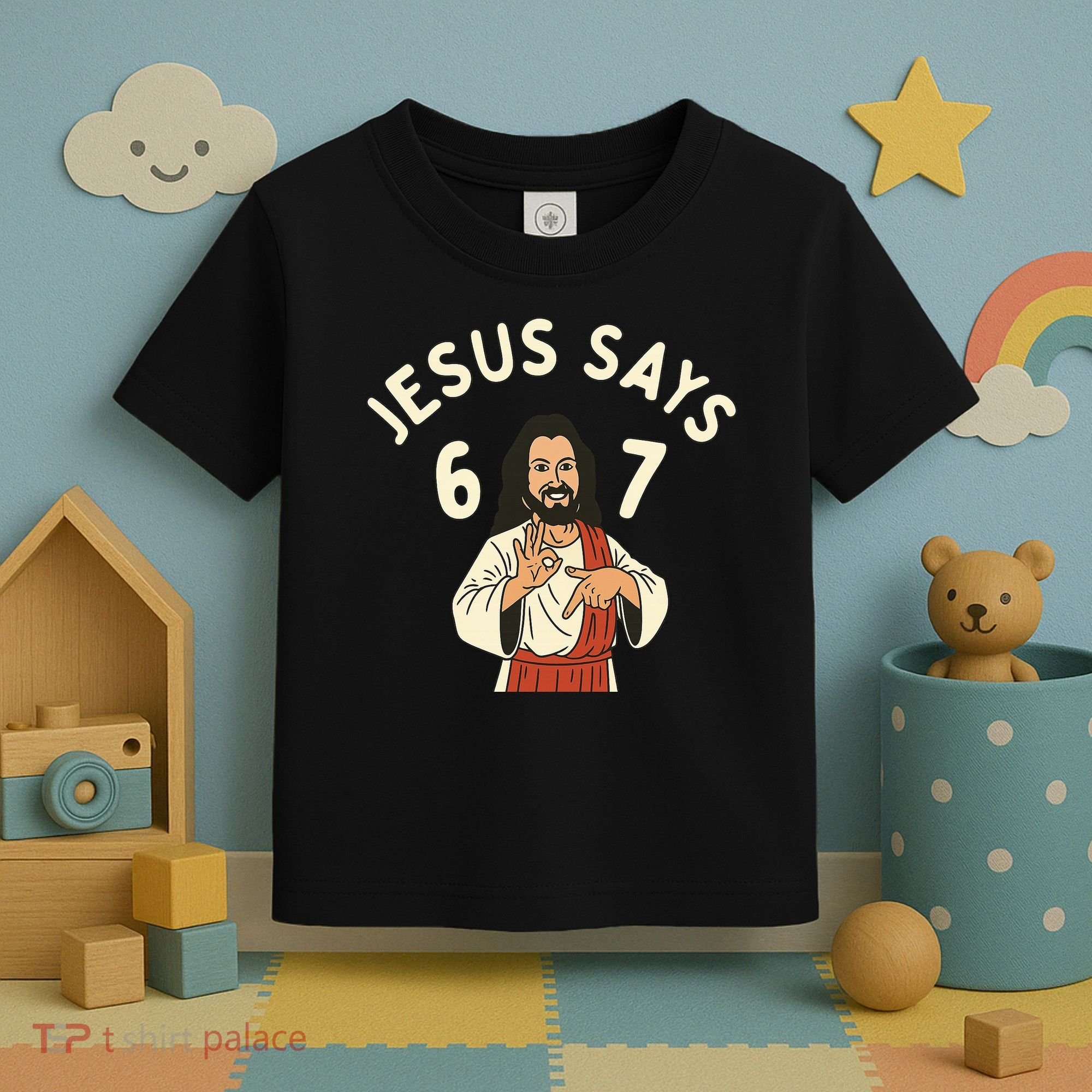 Jesus Says 6-7 Meme Toddler T-Shirt