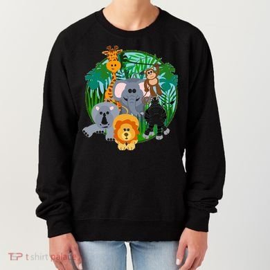 Jungle Safari Animals Women's Sweatshirt