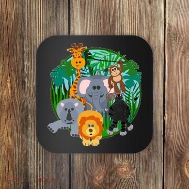 Jungle Safari Animals Coaster