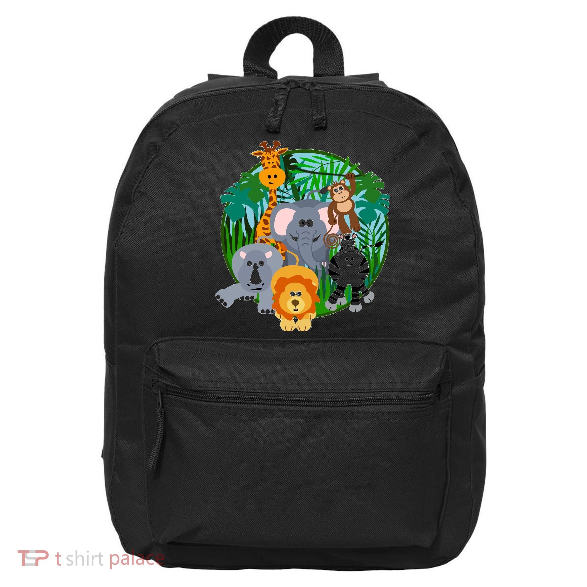 Jungle Safari Animals 16 in Basic Backpack