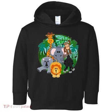 Jungle Safari Animals Toddler Hoodie