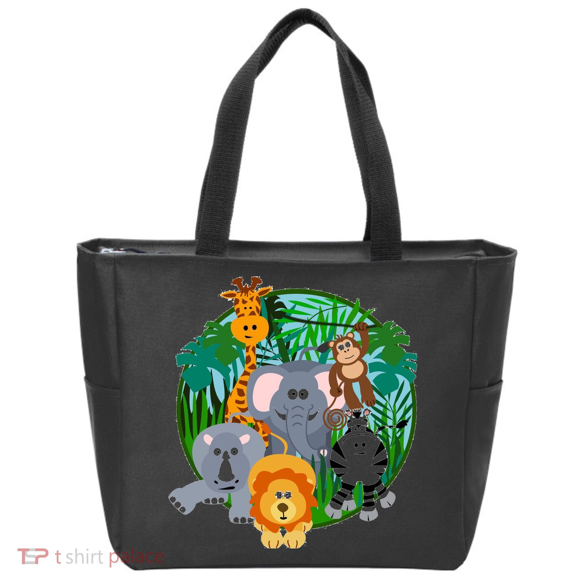 Jungle Safari Animals Tote Bag