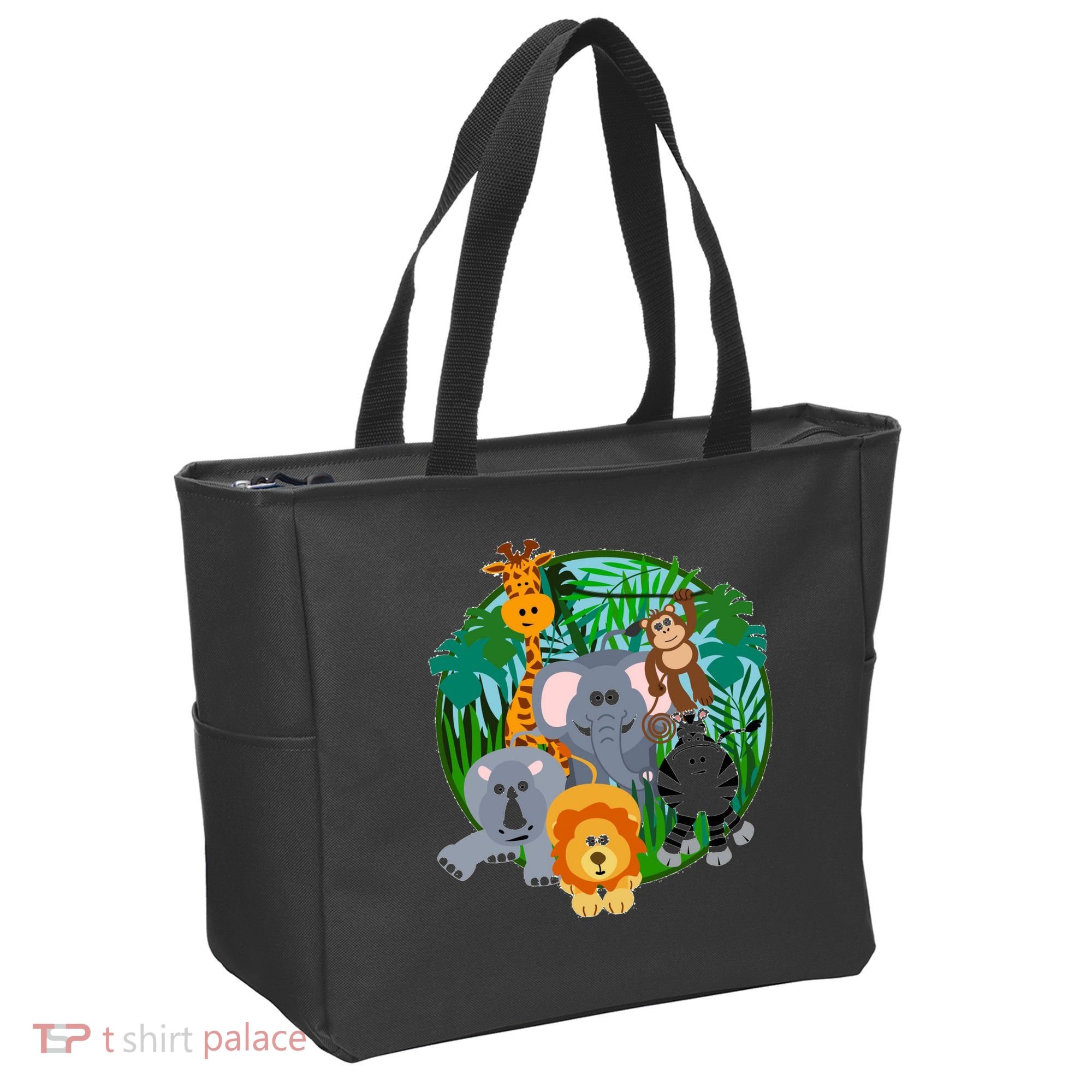 Jungle Safari Animals Tote Bag