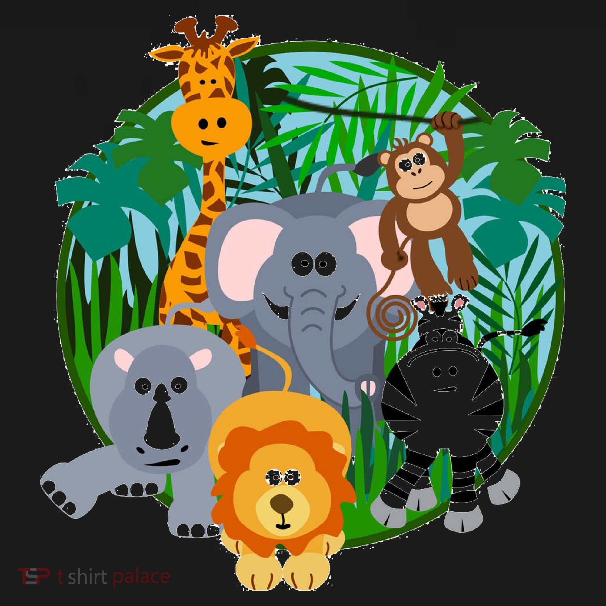 Jungle Safari Animals Tote Bag