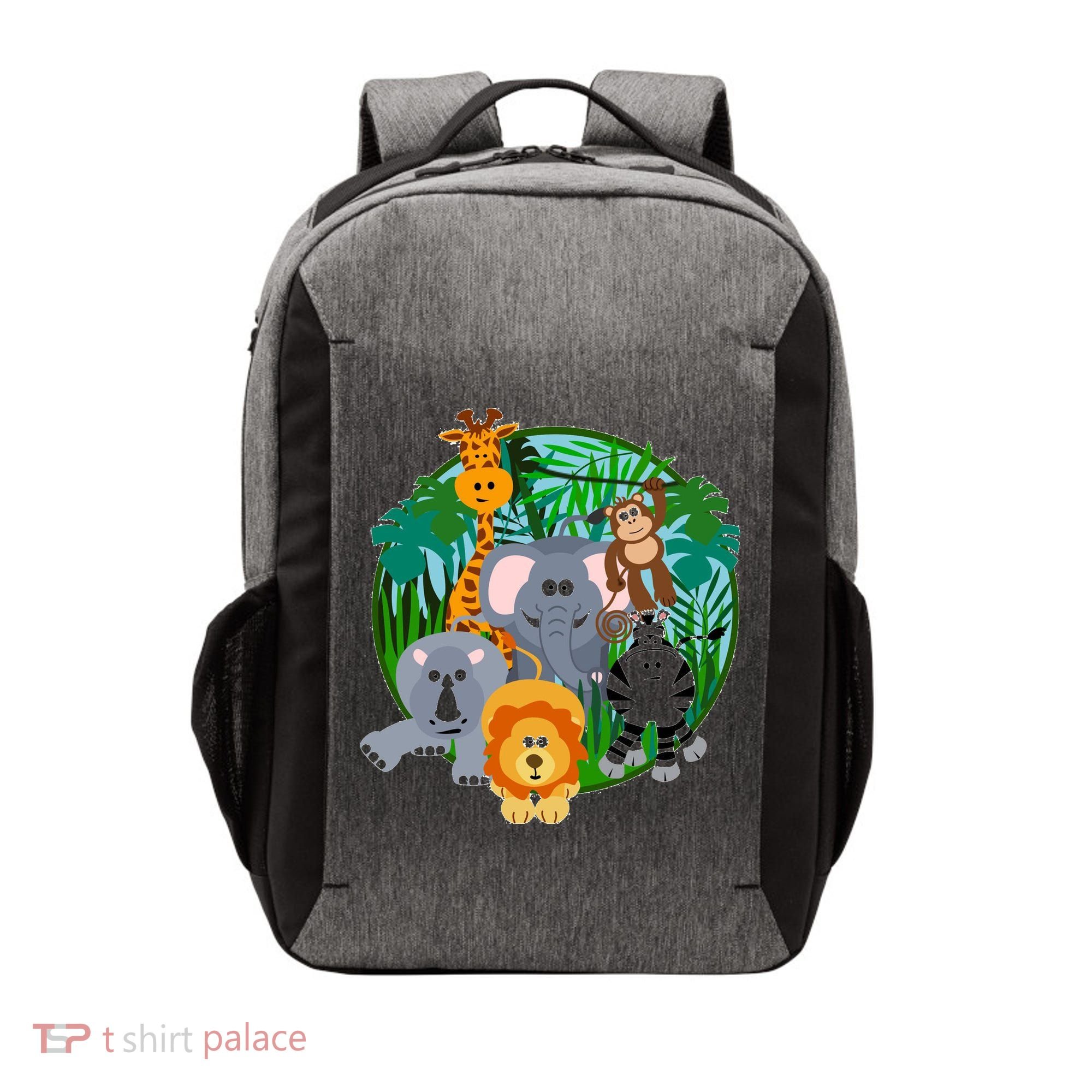 Jungle Safari Animals Vector Backpack