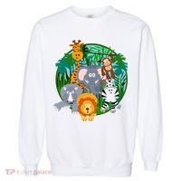 Jungle Safari Animals Garment-Dyed Sweatshirt thumb 0