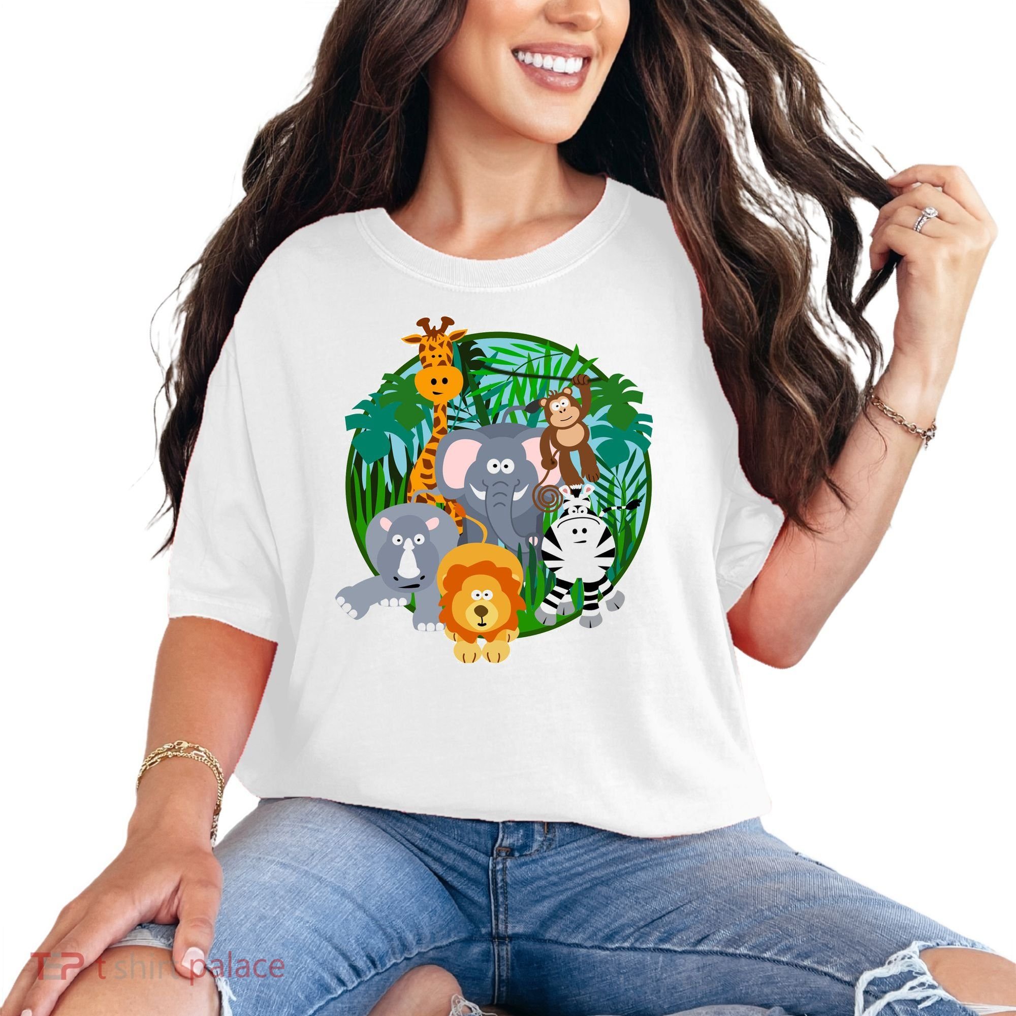 Jungle Safari Animals Comfort Colors T-Shirt