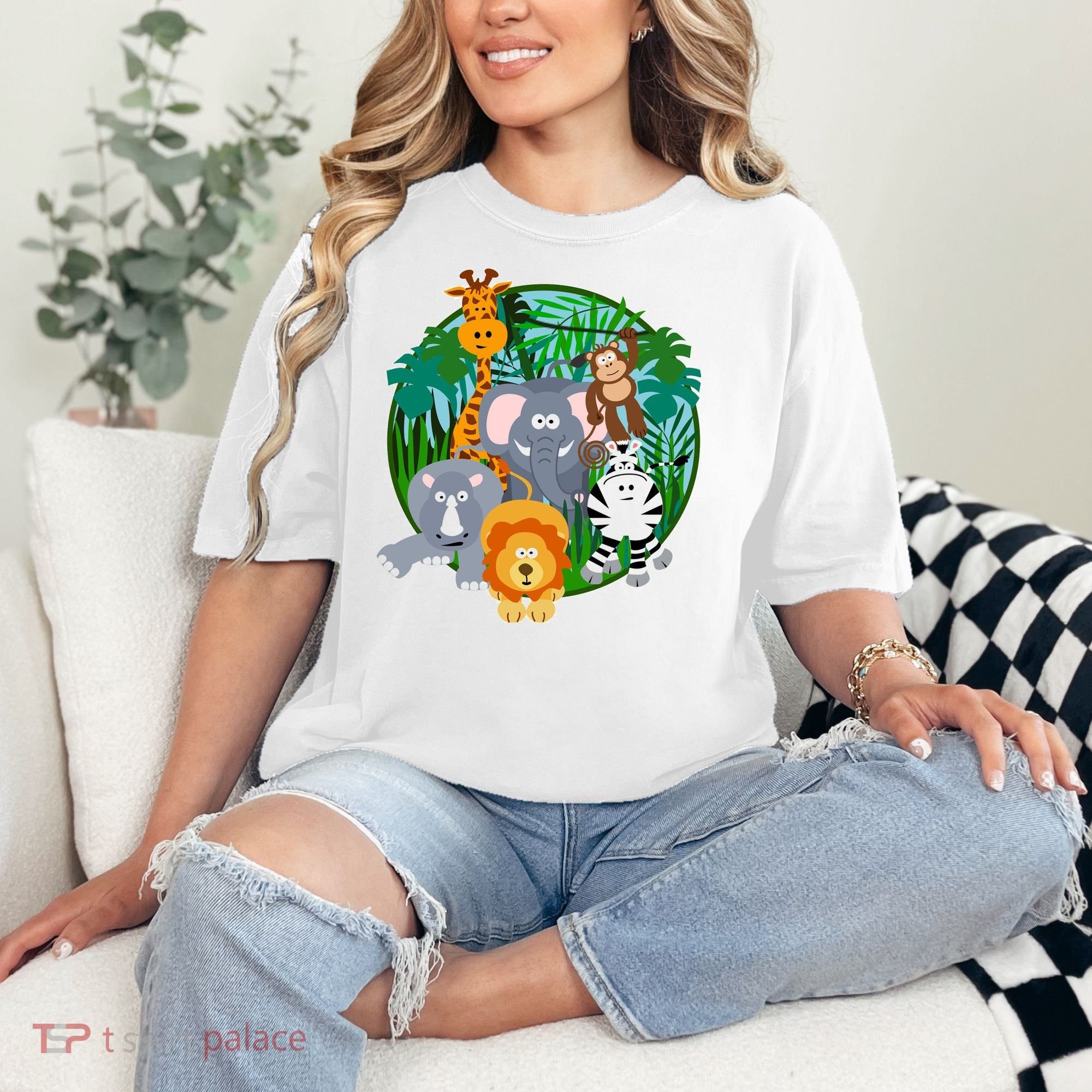 Jungle Safari Animals Comfort Colors T-Shirt