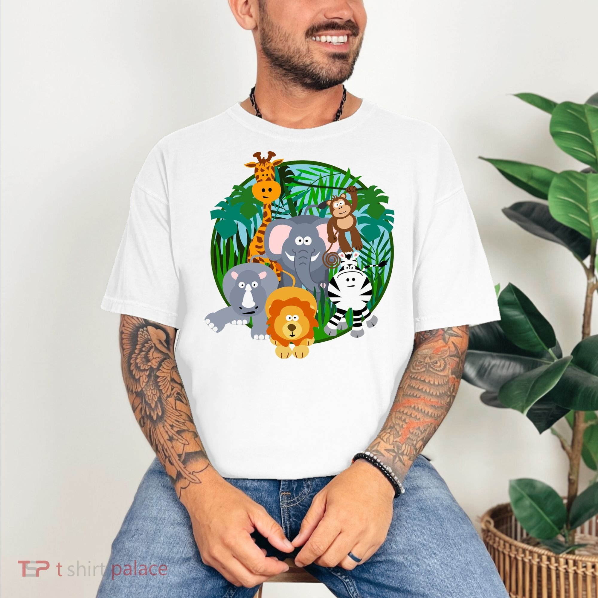 Jungle Safari Animals Comfort Colors T-Shirt