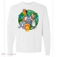 Jungle Safari Animals Comfort Colors Heavyweight Long Sleeve T-Shirt thumb 0