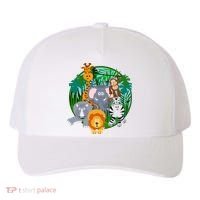 Jungle Safari Animals Yupoong Adult 5-Panel Trucker Hat thumb 0