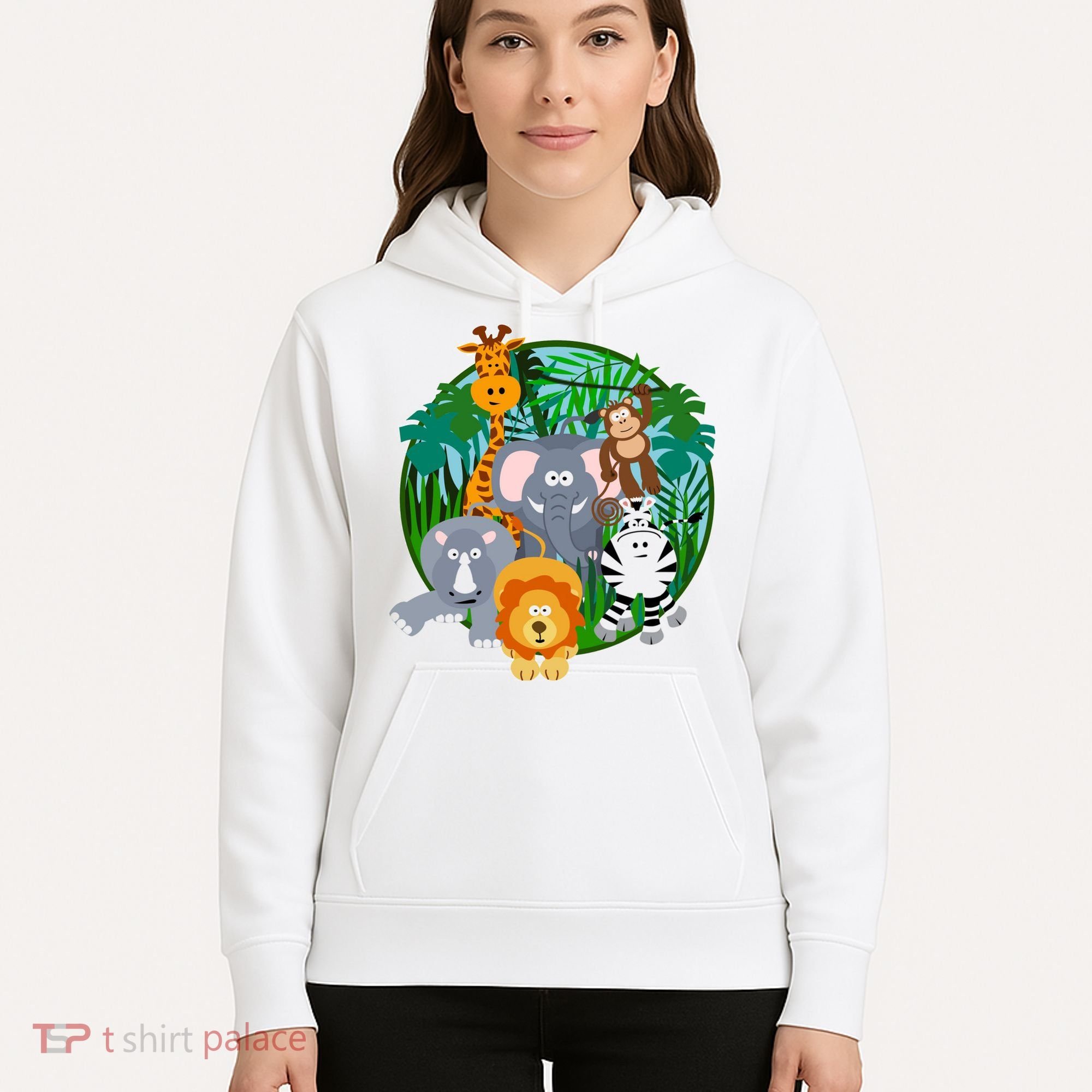 Jungle Safari Animals Hoodie