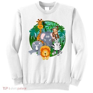 Jungle Safari Animals Sweatshirt