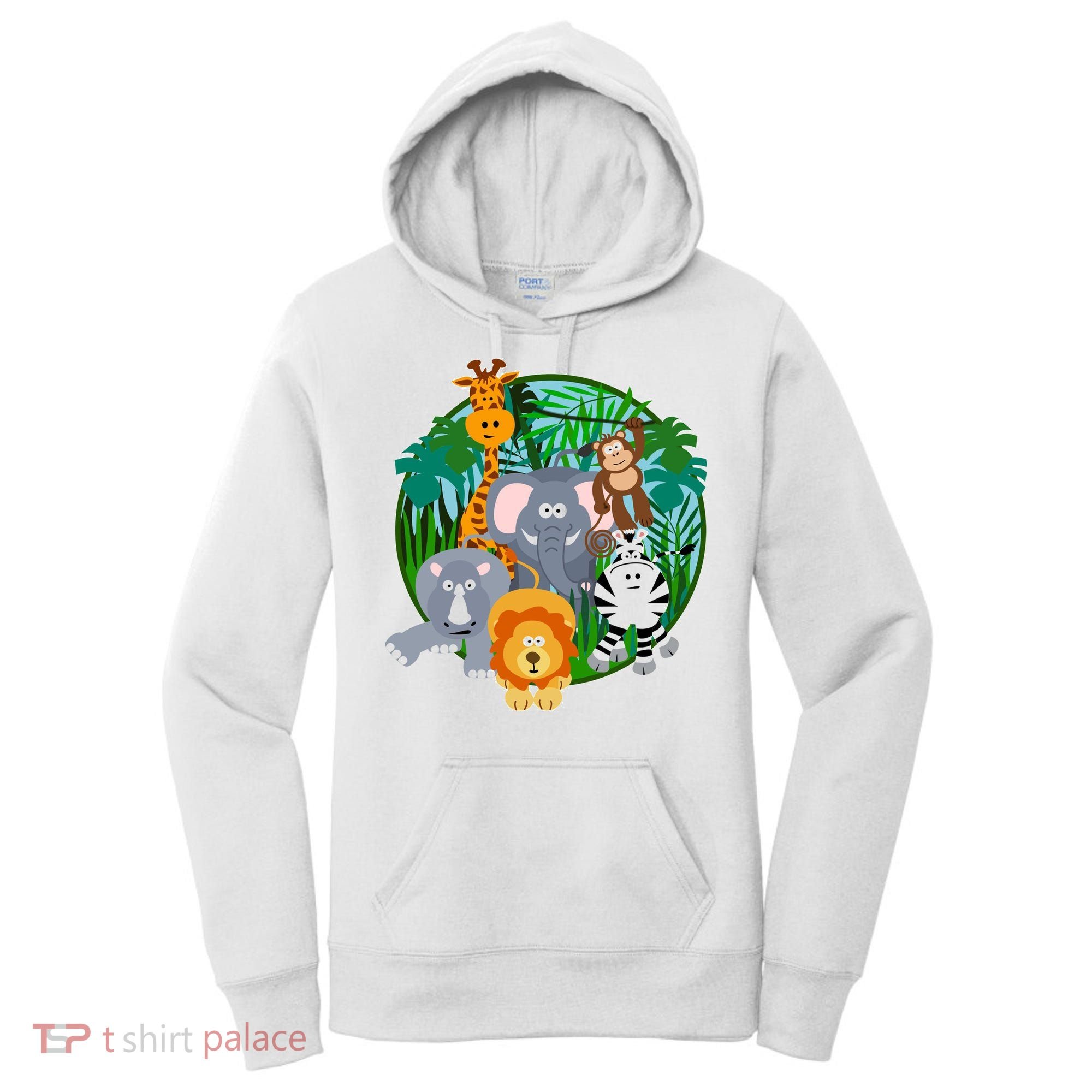Jungle Safari Animals Women's Hoodie