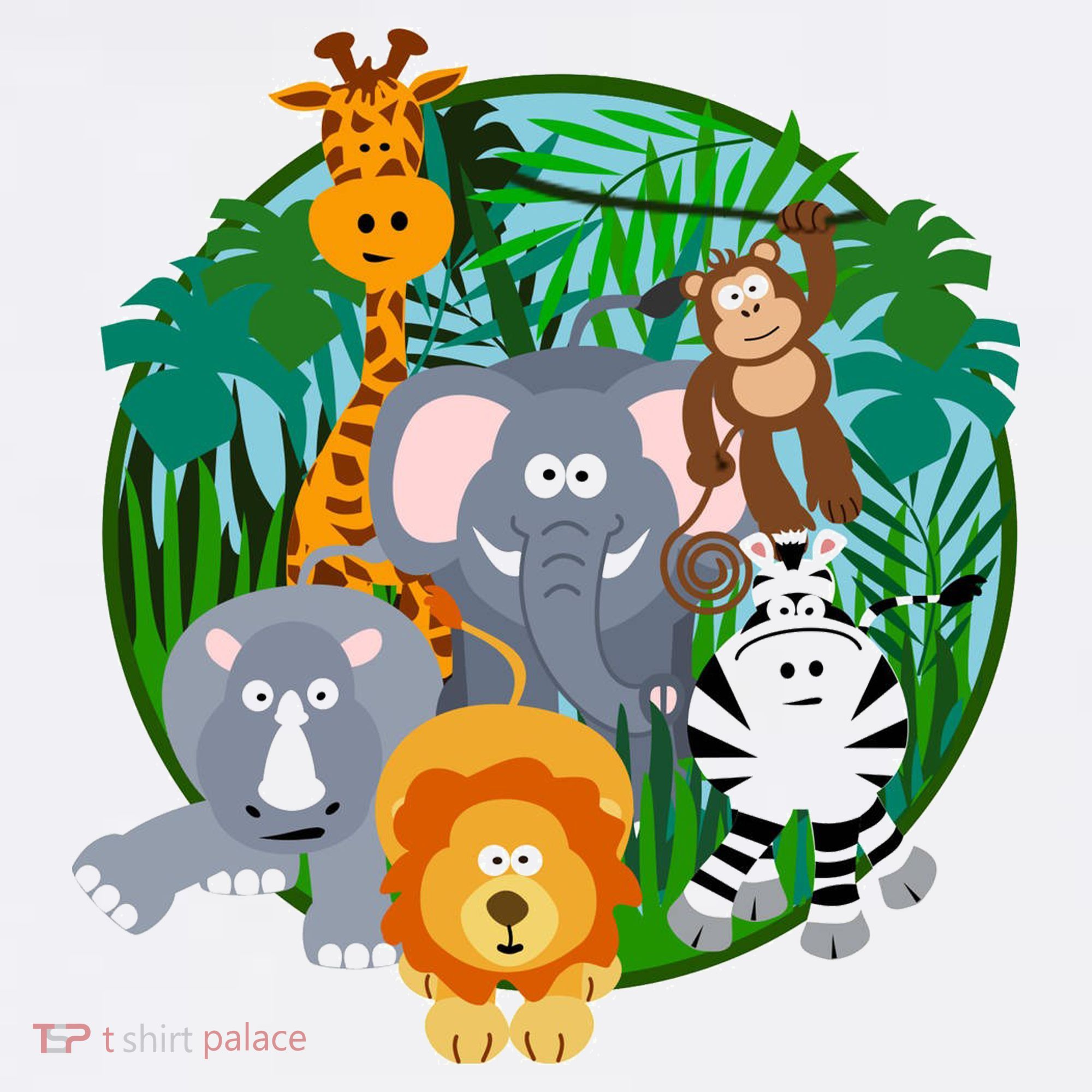 Jungle Safari Animals Mousepad