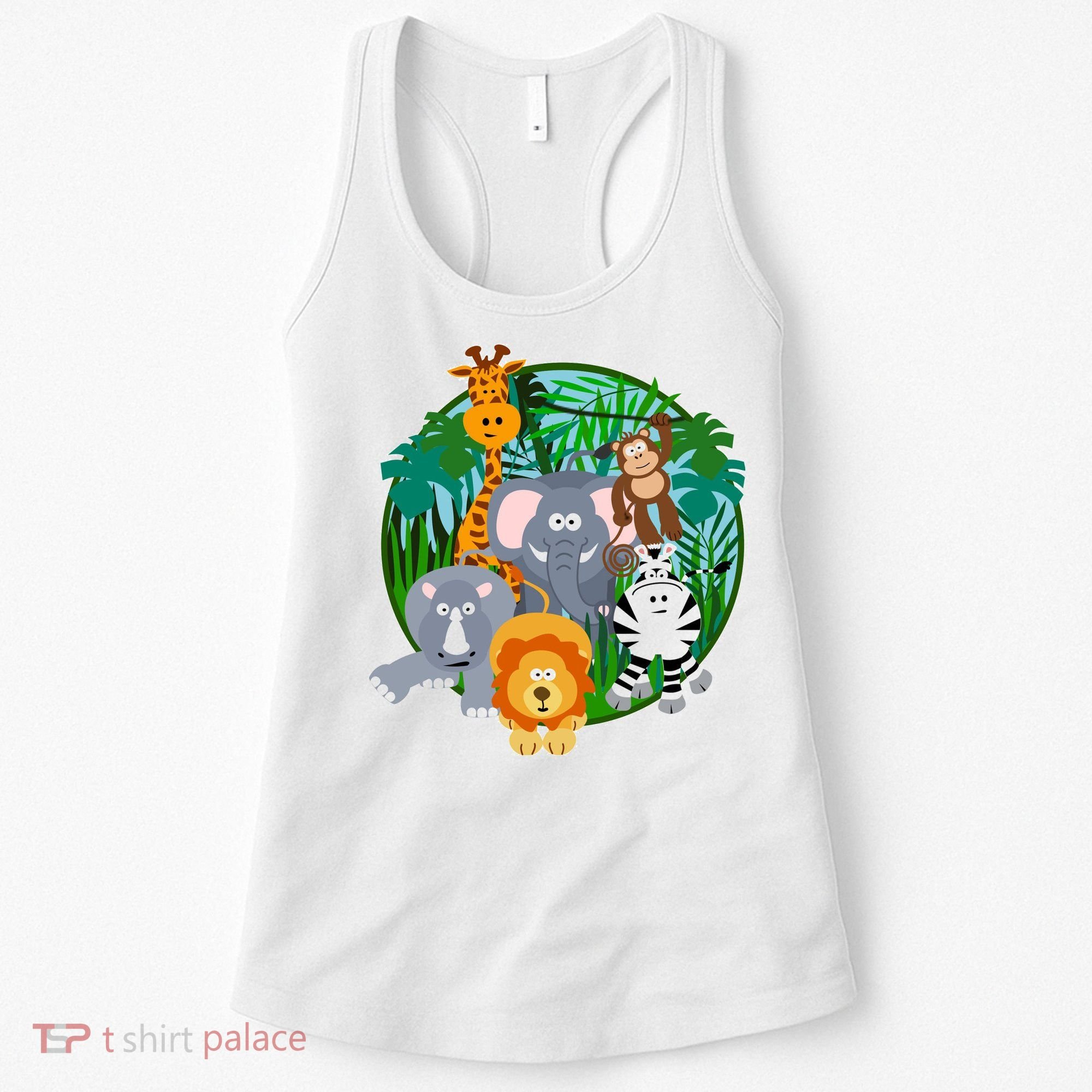 Jungle Safari Animals Women's Tank Top