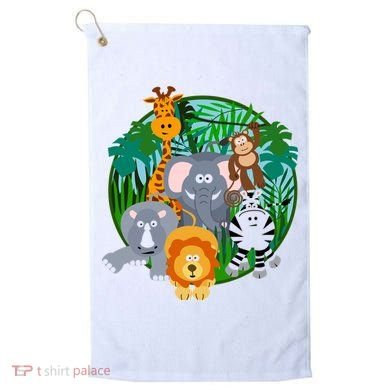 Jungle Safari Animals Golf Towel
