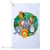 Jungle Safari Animals Golf Towel thumb 0