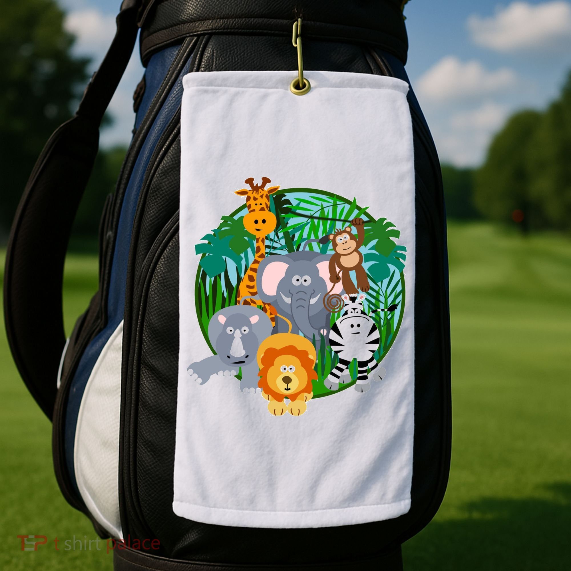 Jungle Safari Animals Golf Towel