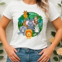 Jungle Safari Animals Women's T-Shirt thumb 2