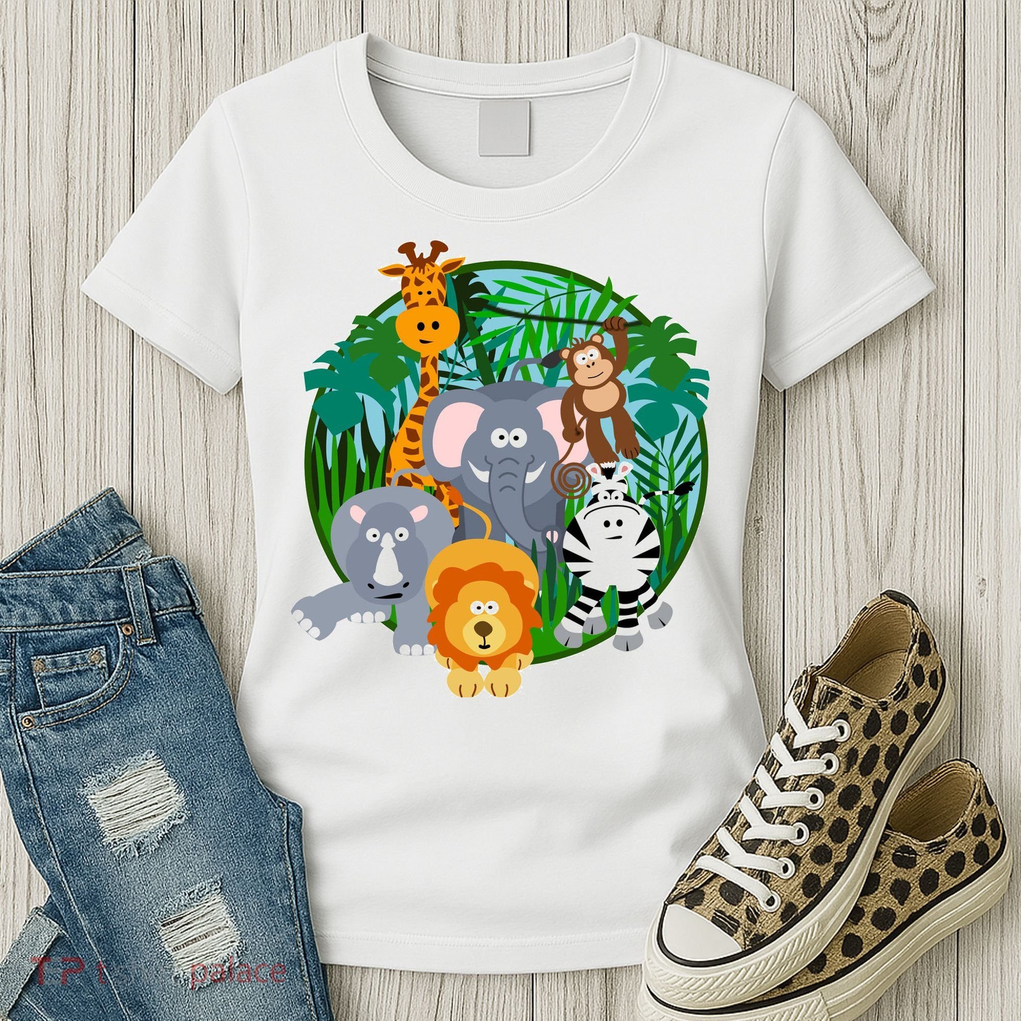 Jungle Safari Animals Women's T-Shirt