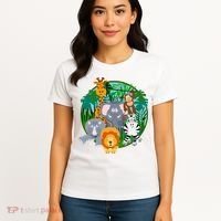 Jungle Safari Animals Women's T-Shirt thumb 4
