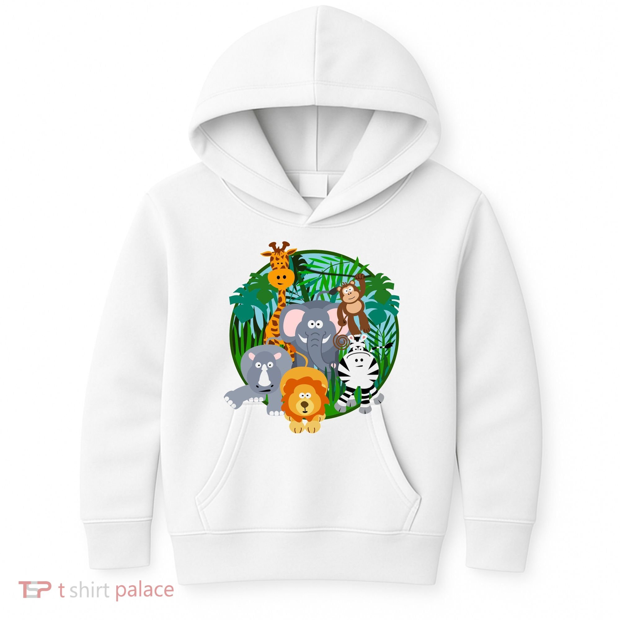 Jungle Safari Animals Kids Hoodie