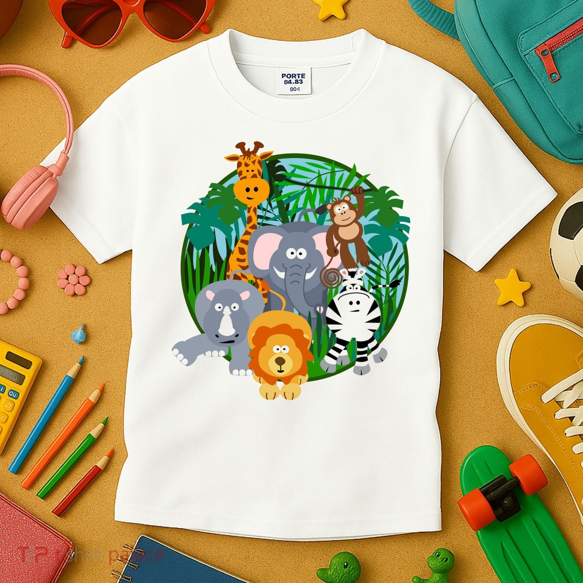 Jungle Safari Animals Kids T-Shirt