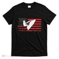 Jet Ski American Flag Funny Jet Skiing Gifts T-Shirt thumb 0