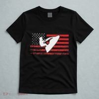 Jet Ski American Flag Funny Jet Skiing Gifts T-Shirt thumb 5