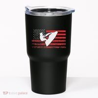 Jet Ski American Flag Funny Jet Skiing Gifts Tumbler thumb 0