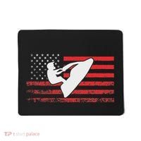 Jet Ski American Flag Funny Jet Skiing Gifts Mousepad thumb 0