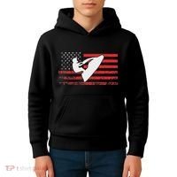 Jet Ski American Flag Funny Jet Skiing Gifts Kids Hoodie thumb 4