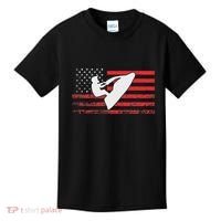 Jet Ski American Flag Funny Jet Skiing Gifts Kids T-Shirt thumb 0
