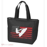 Jet Ski American Flag Funny Jet Skiing Gifts Tote Bag thumb 3