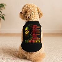 Juneteenth Shirts Afro American Black Women Black History Doggie Tank thumb 2