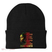Juneteenth Shirts Afro American Black Women Black History Beanie thumb 0